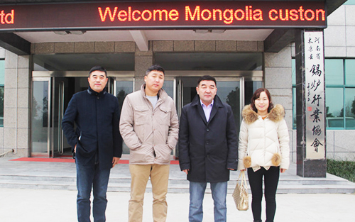Mongolia customer visit our company and Buy our boiler