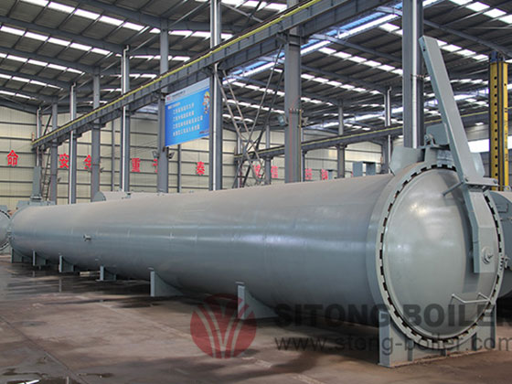 Horizontal Industrial Autoclave For AAC Plant