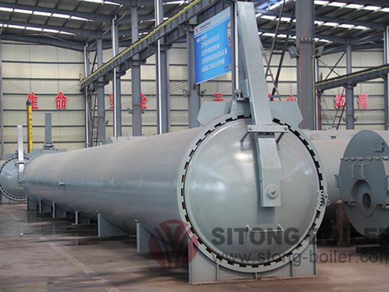Horizontal Industrial Autoclave For AAC Plant