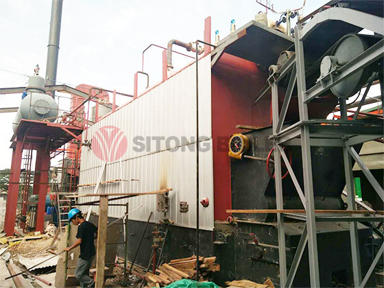 SZW Series Biomass Log/Wood Pellets Fired Steam Boiler
