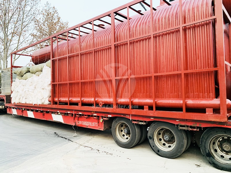 6 ton of Double Drums Water Tube Coal Fired Steam Boiler Delivery for an Soap Manufacturing Enterpri