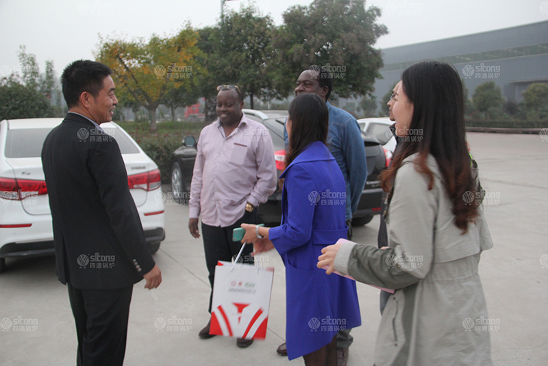 Zambia Customers Visit Sitong Boiler Factory