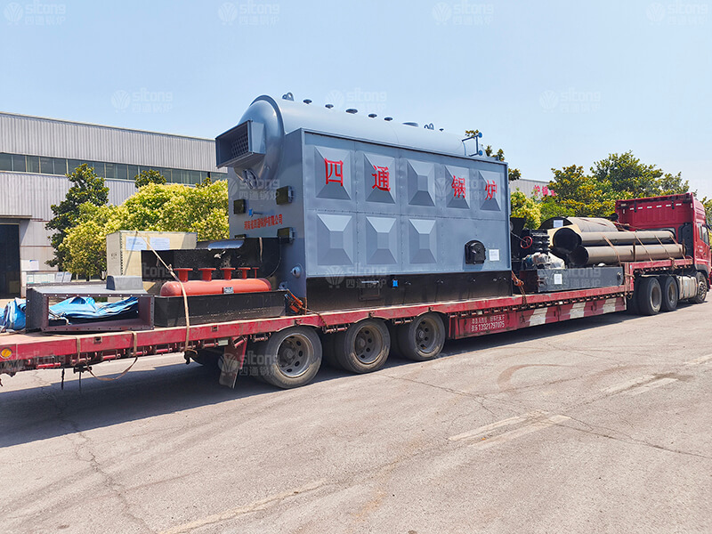 4 tons of Coal fired Chain Grate Boiler Used for an Edible Oil Plant Shipped to Russia