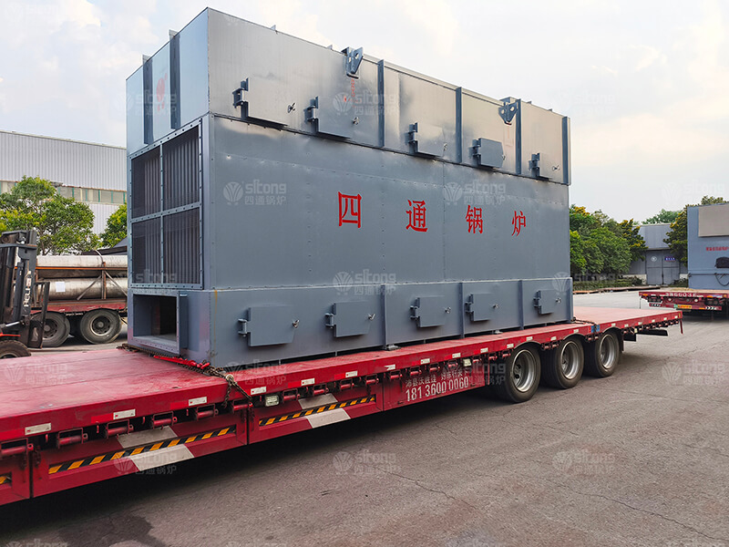 4200kw of Biomass Fired Hot Air Stove Used for a Wig Manufacturing Factory Shipped to Morocco