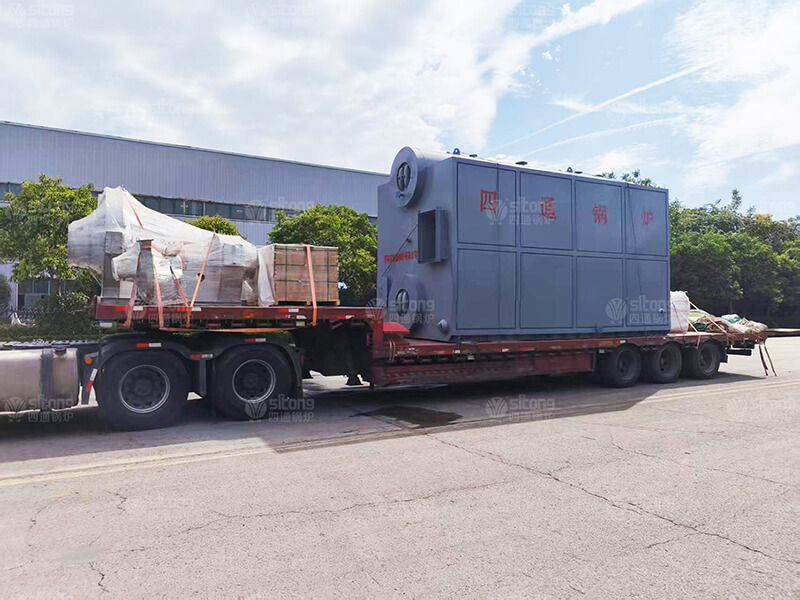6 ton of Double Drums Coal & Wood Pellets Fired Boiler Shipped to the Philippines for a Laundry
