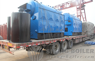 DZH series rice husk fired boiler with 2ton steam capacity is shipped to Bangladesh, and it is used for brewhouse. In brewhouse, steam is used for drying green malt, gelatinizing/saccharifing raw materials, boiling wort, fermenting beer, and pasteurizing bottles. Otherwise, hot water is also used fo